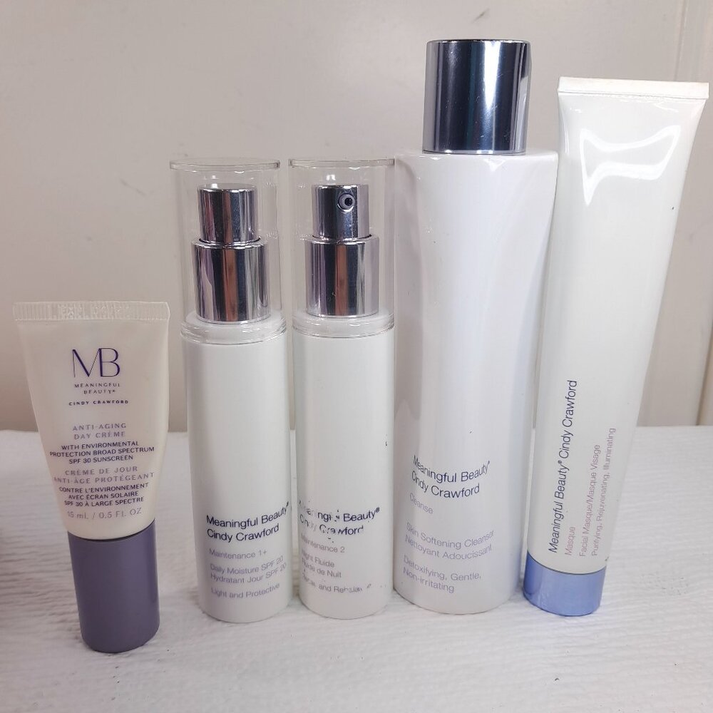 Meaningful Beauty Cindy Crawford ANTI-AGING DAY CREME Maintenance 1+ 2 Cleanse
